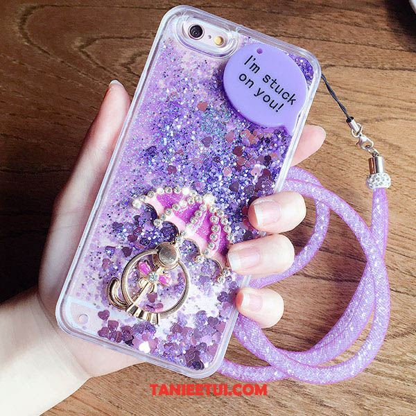 Etui iPhone 6 / 6s Silikonowe Tendencja Telefon Komórkowy, Obudowa iPhone 6 / 6s Quicksand Rhinestone Różowe