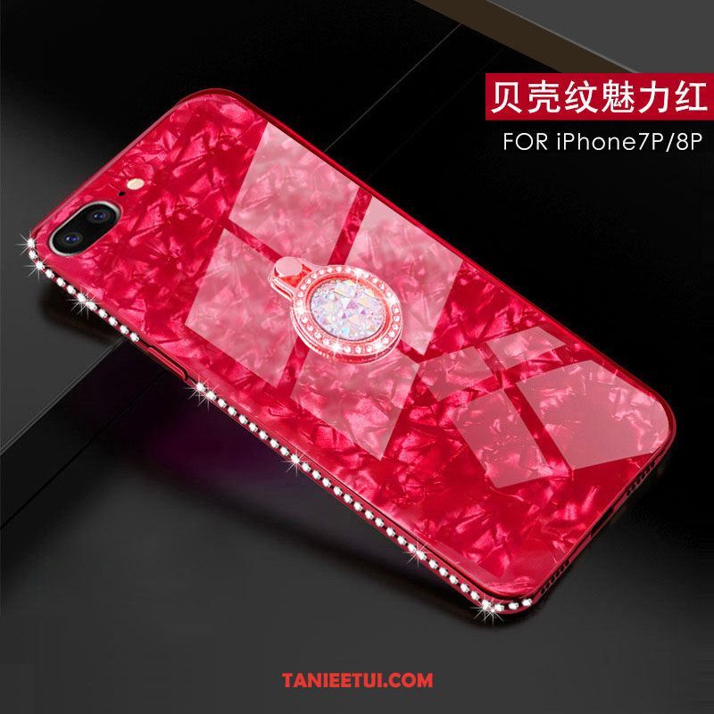 Etui iPhone 7 Plus Anti-fall Rhinestone Osobowość, Futerał iPhone 7 Plus Czerwony Netto Kreatywne Modna Marka