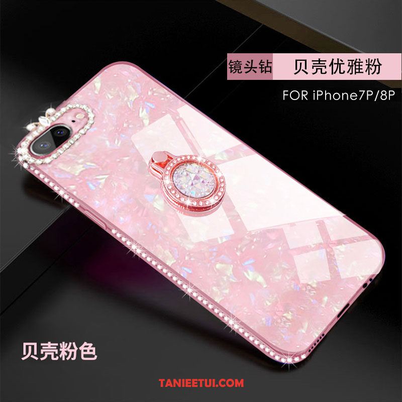 Etui iPhone 7 Plus Anti-fall Rhinestone Osobowość, Futerał iPhone 7 Plus Czerwony Netto Kreatywne Modna Marka