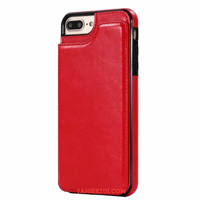 Etui iPhone 7 Plus Niebieski Biznes Portfel, Obudowa iPhone 7 Plus Karta Wspornik Pakiet Kart