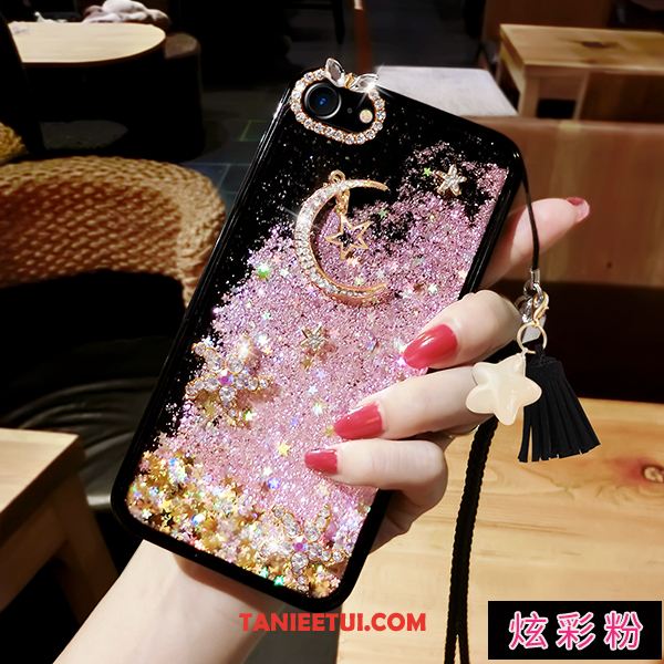 Etui iPhone 7 Rhinestone Kreatywne Płynąć, Obudowa iPhone 7 Purpurowy Tendencja Osobowość