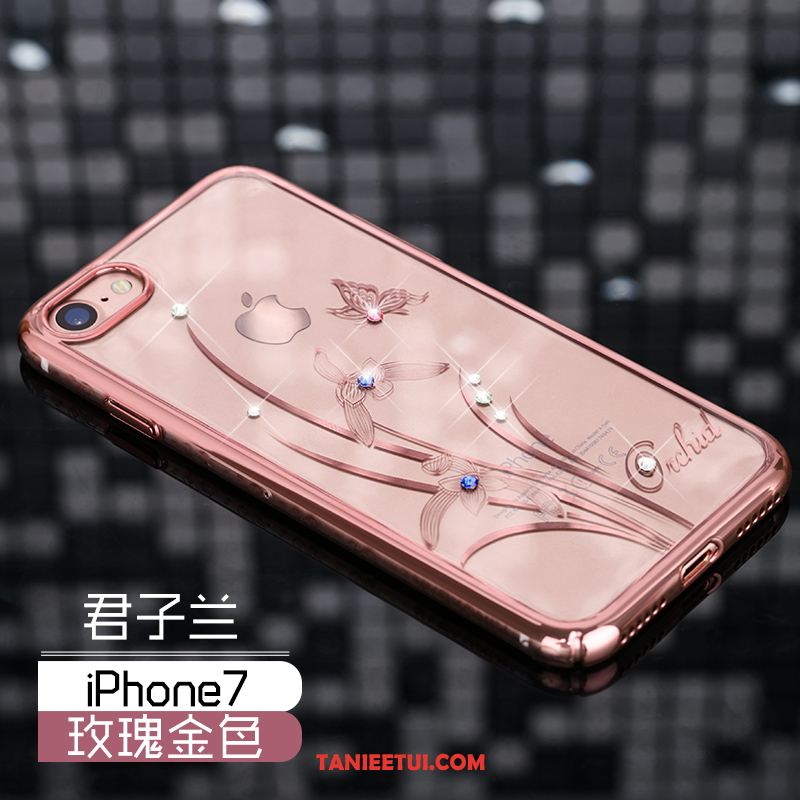 Etui iPhone 7 Rhinestone Trudno All Inclusive, Futerał iPhone 7 Luksusowy Złoto Nowy