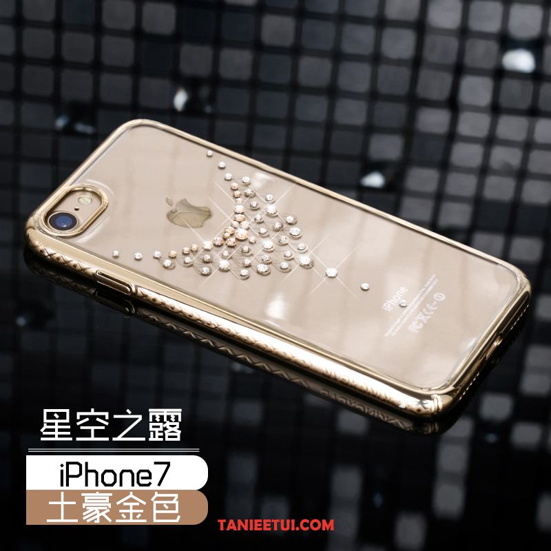 Etui iPhone 7 Rhinestone Trudno All Inclusive, Futerał iPhone 7 Luksusowy Złoto Nowy