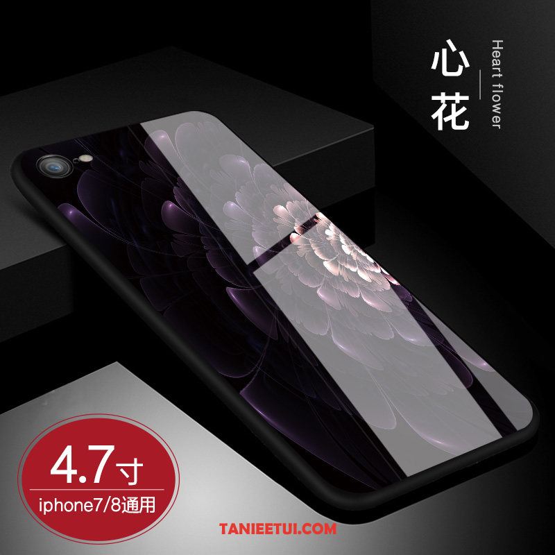 Etui iPhone 8 All Inclusive Szkło Hartowane Ochraniacz, Futerał iPhone 8 Tendencja Różowy Purpurowy