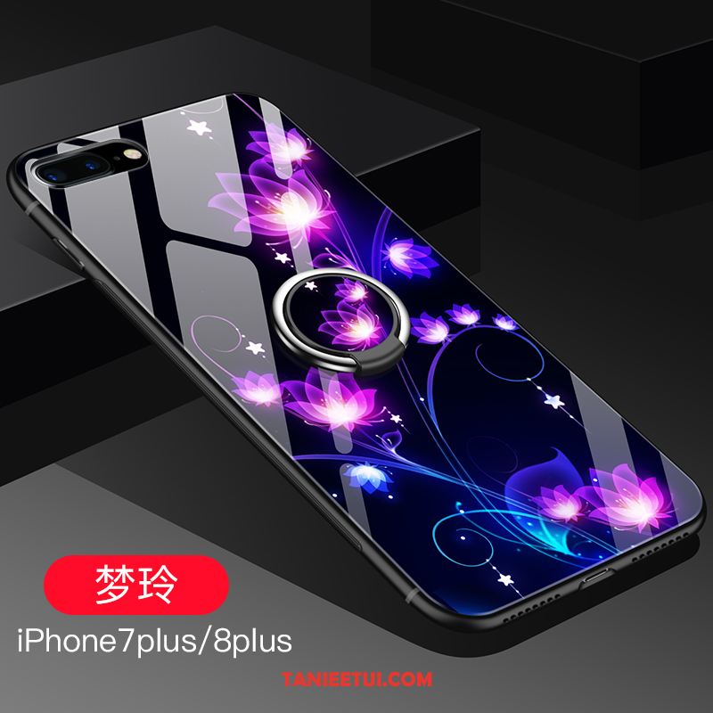 Etui iPhone 8 Plus Modna Marka Purpurowy Kreatywne, Futerał iPhone 8 Plus Telefon Komórkowy Szkło Cienkie