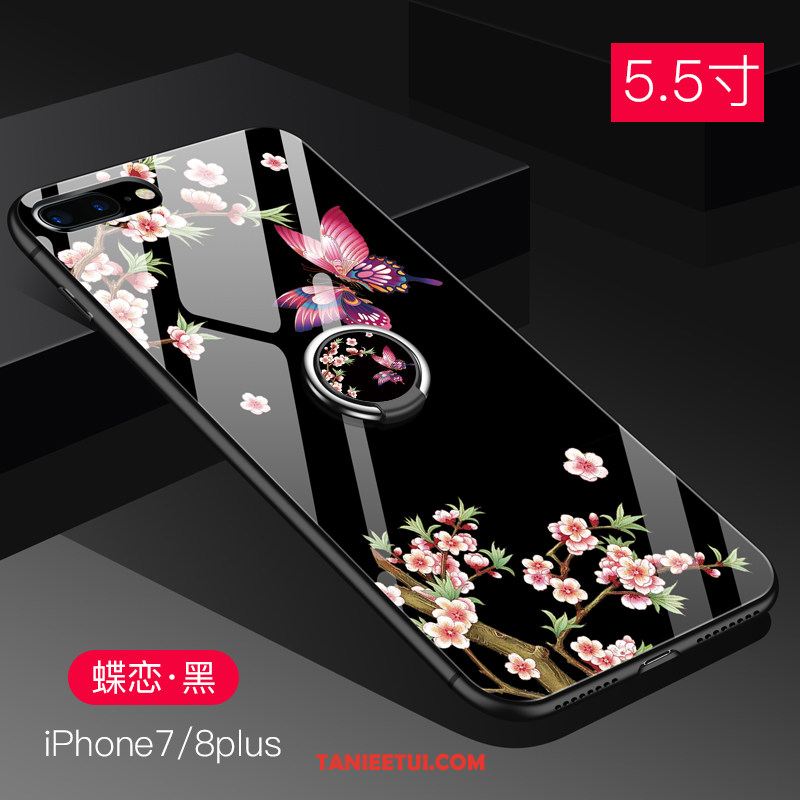 Etui iPhone 8 Plus Modna Marka Purpurowy Kreatywne, Futerał iPhone 8 Plus Telefon Komórkowy Szkło Cienkie