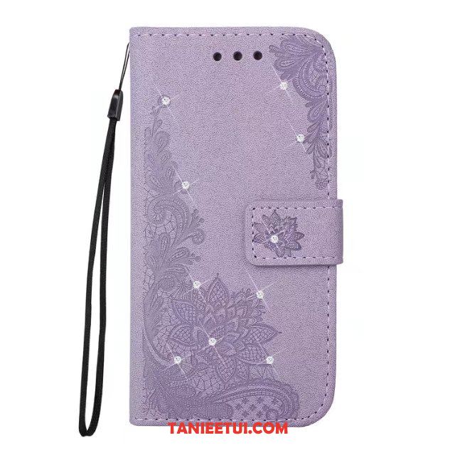 Etui iPhone 8 Plus Rhinestone Nowy Anti-fall, Futerał iPhone 8 Plus Purpurowy Miękki Telefon Komórkowy