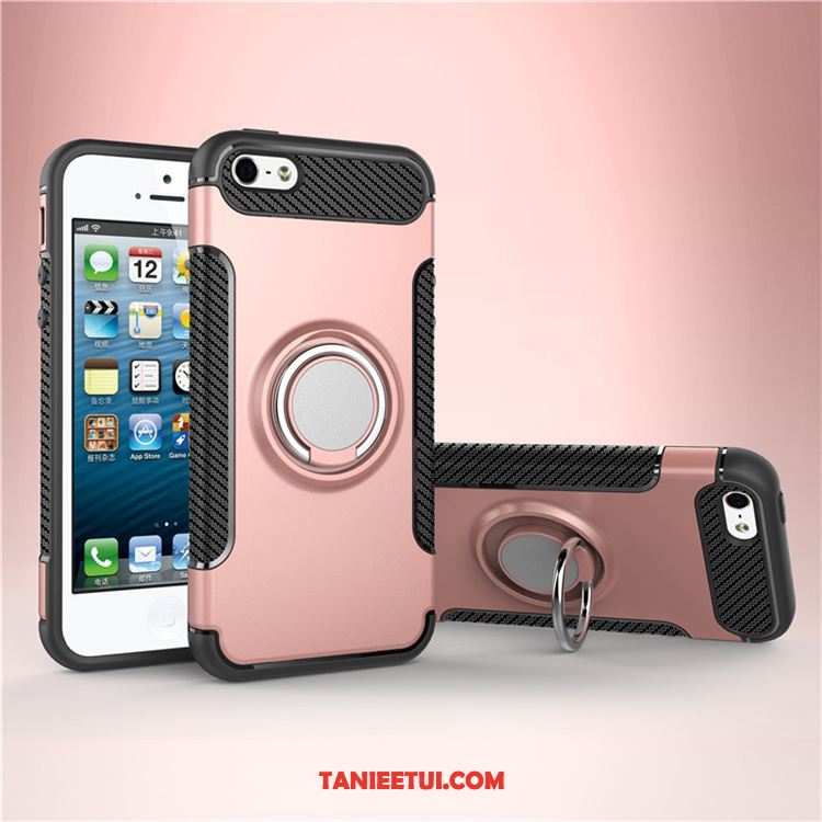 Etui iPhone Se All Inclusive Metal Wspornik, Obudowa iPhone Se Anti-fall Ring Telefon Komórkowy