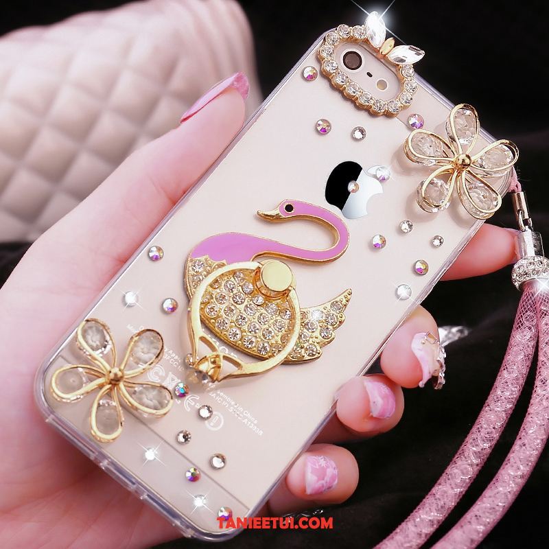 Etui iPhone Se Telefon Komórkowy Silikonowe Tendencja, Pokrowce iPhone Se Złoto Nowy Rhinestone