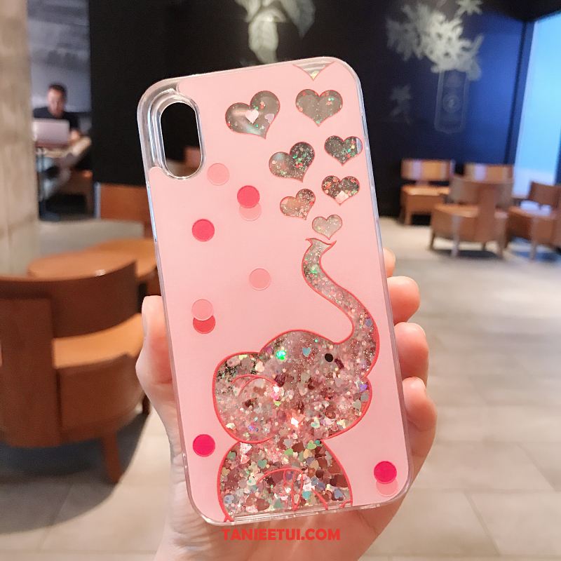 Etui iPhone X Różowe Quicksand Piękny, Obudowa iPhone X Kreatywne Telefon Komórkowy Miękki