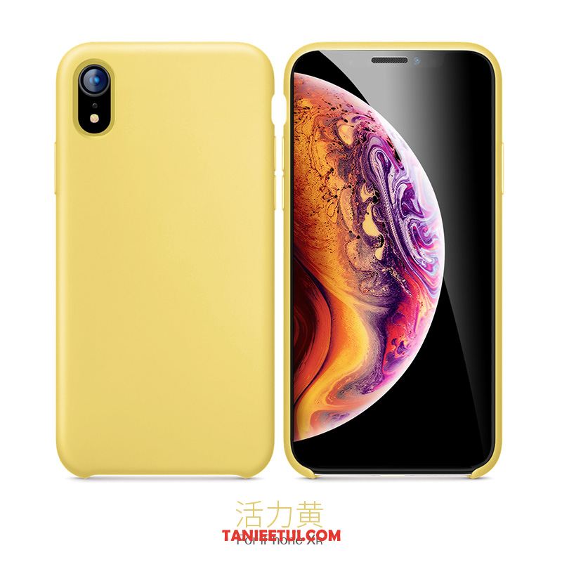 Etui iPhone Xr Anti-fall Czerwony Telefon Komórkowy, Pokrowce iPhone Xr Nubuku Nowy Silikonowe