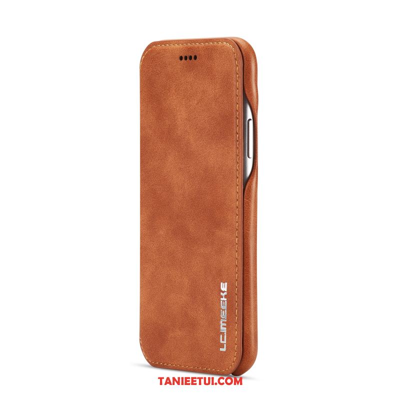 Etui iPhone Xr Anti-fall Ochraniacz Skórzany Futerał, Pokrowce iPhone Xr Telefon Komórkowy Vintage All Inclusive Braun