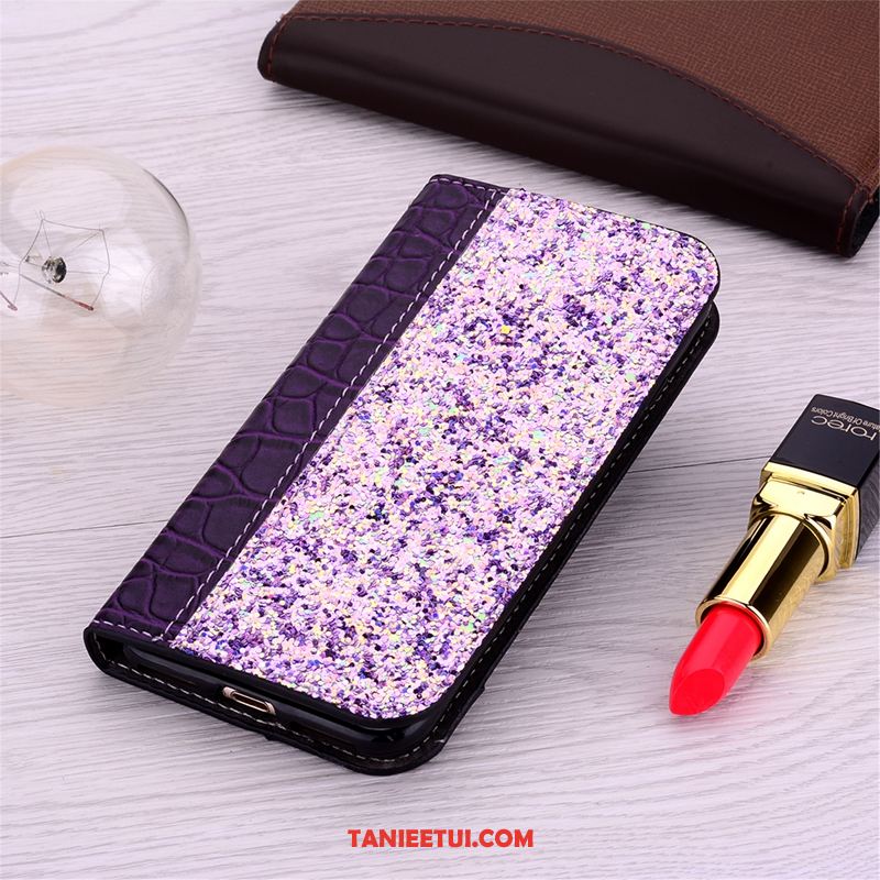 Etui iPhone Xr Anti-fall Rhinestone Niebieski, Futerał iPhone Xr Telefon Komórkowy Skórzany Futerał Osobowość