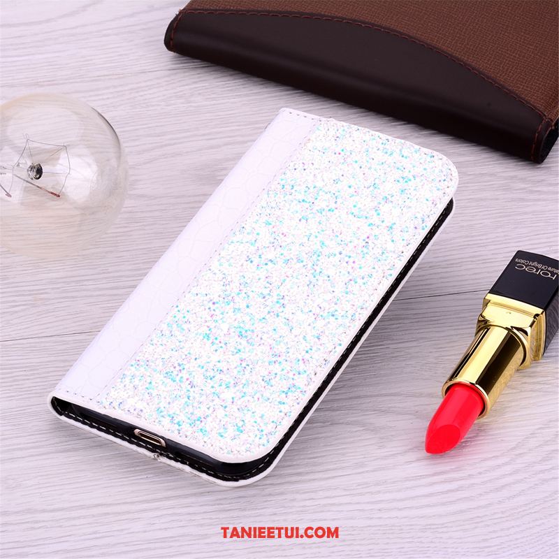 Etui iPhone Xr Anti-fall Rhinestone Niebieski, Futerał iPhone Xr Telefon Komórkowy Skórzany Futerał Osobowość