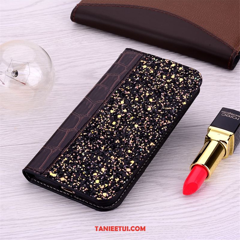 Etui iPhone Xr Anti-fall Rhinestone Niebieski, Futerał iPhone Xr Telefon Komórkowy Skórzany Futerał Osobowość