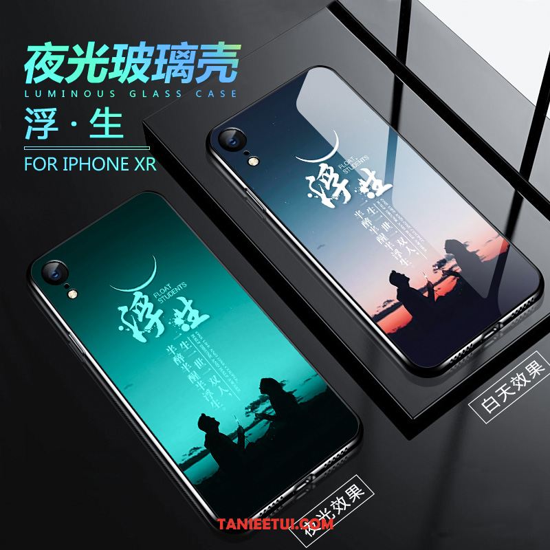 Etui iPhone Xr Kreatywne Silikonowe Anti-fall, Obudowa iPhone Xr All Inclusive Świecące Miękki