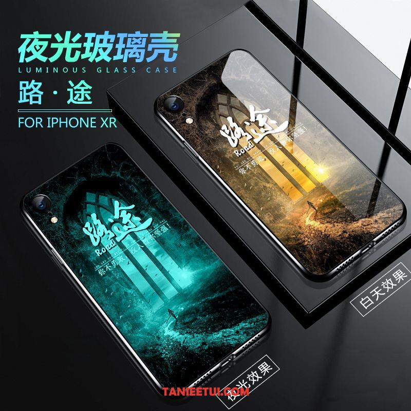 Etui iPhone Xr Kreatywne Silikonowe Anti-fall, Obudowa iPhone Xr All Inclusive Świecące Miękki