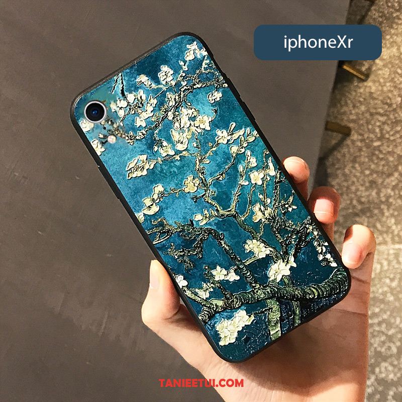Etui iPhone Xr Kreatywne Telefon Komórkowy Nowy, Pokrowce iPhone Xr Obrzeża Niebieski Ochraniacz