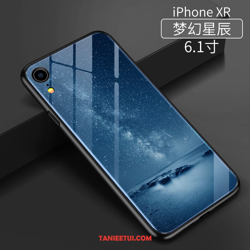 Etui iPhone Xr Miękki Nubuku Telefon Komórkowy, Pokrowce iPhone Xr Anti-fall Nowy Niebieski