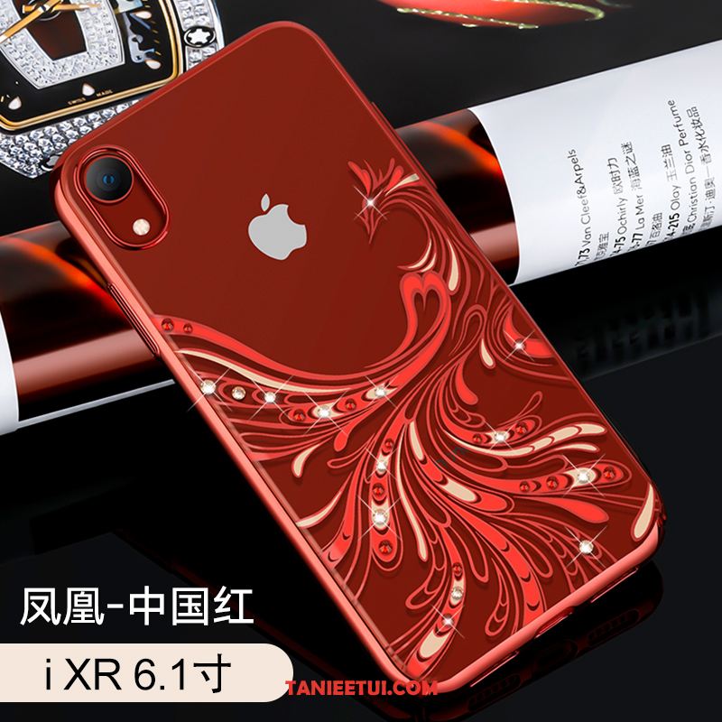 Etui iPhone Xr Trudno Moda Anti-fall, Obudowa iPhone Xr Ochraniacz Tendencja Rhinestone