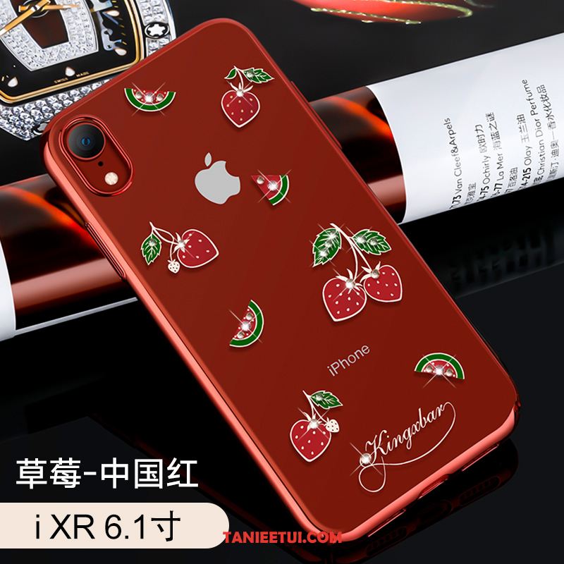 Etui iPhone Xr Trudno Moda Anti-fall, Obudowa iPhone Xr Ochraniacz Tendencja Rhinestone