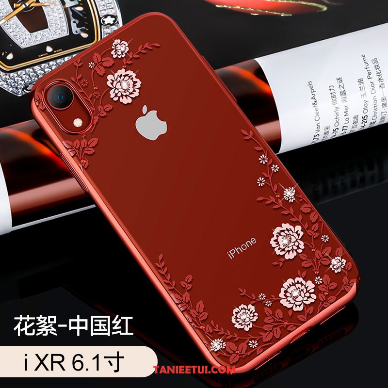 Etui iPhone Xr Trudno Moda Anti-fall, Obudowa iPhone Xr Ochraniacz Tendencja Rhinestone