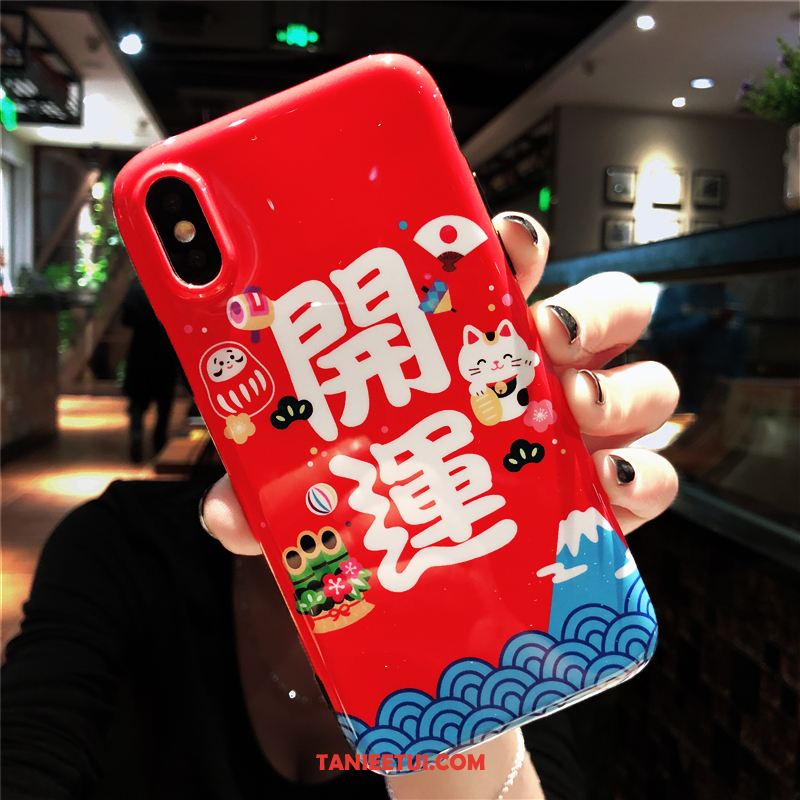 Etui iPhone Xs Bogactwo Czerwony Telefon Komórkowy, Obudowa iPhone Xs Nowy All Inclusive Chiński Styl