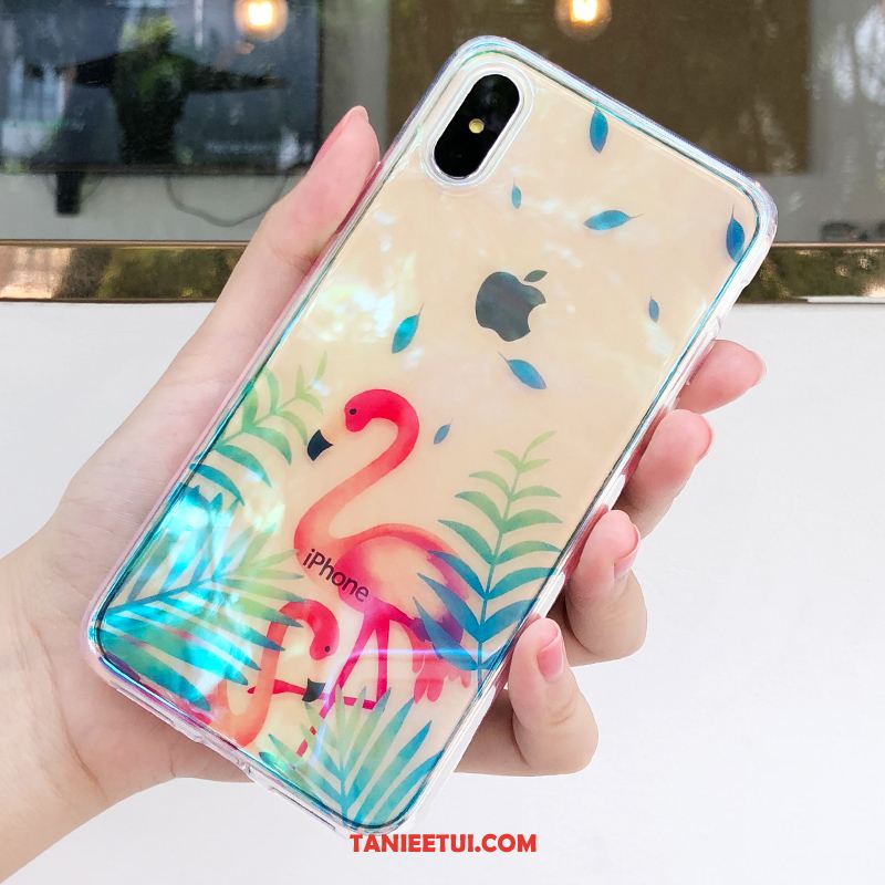 Etui iPhone Xs Czerwony Czerwony Netto Ochraniacz, Obudowa iPhone Xs Modna Marka Przezroczysty Miękki