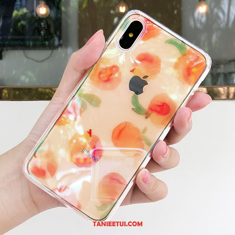 Etui iPhone Xs Czerwony Czerwony Netto Ochraniacz, Obudowa iPhone Xs Modna Marka Przezroczysty Miękki