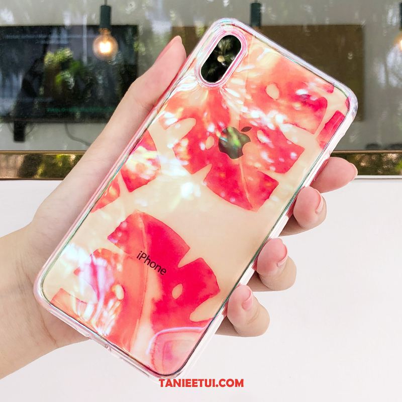 Etui iPhone Xs Czerwony Czerwony Netto Ochraniacz, Obudowa iPhone Xs Modna Marka Przezroczysty Miękki