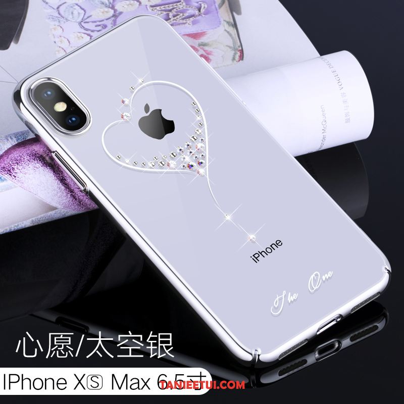 Etui iPhone Xs Max All Inclusive Trudno Kreatywne, Obudowa iPhone Xs Max Rhinestone Wysoki Koniec Przezroczysty