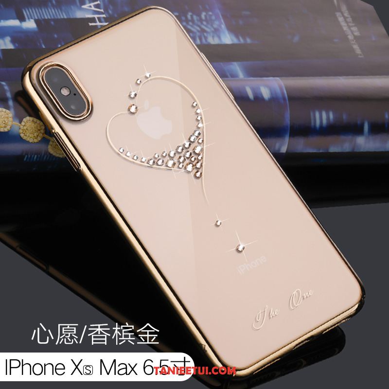 Etui iPhone Xs Max All Inclusive Trudno Kreatywne, Obudowa iPhone Xs Max Rhinestone Wysoki Koniec Przezroczysty