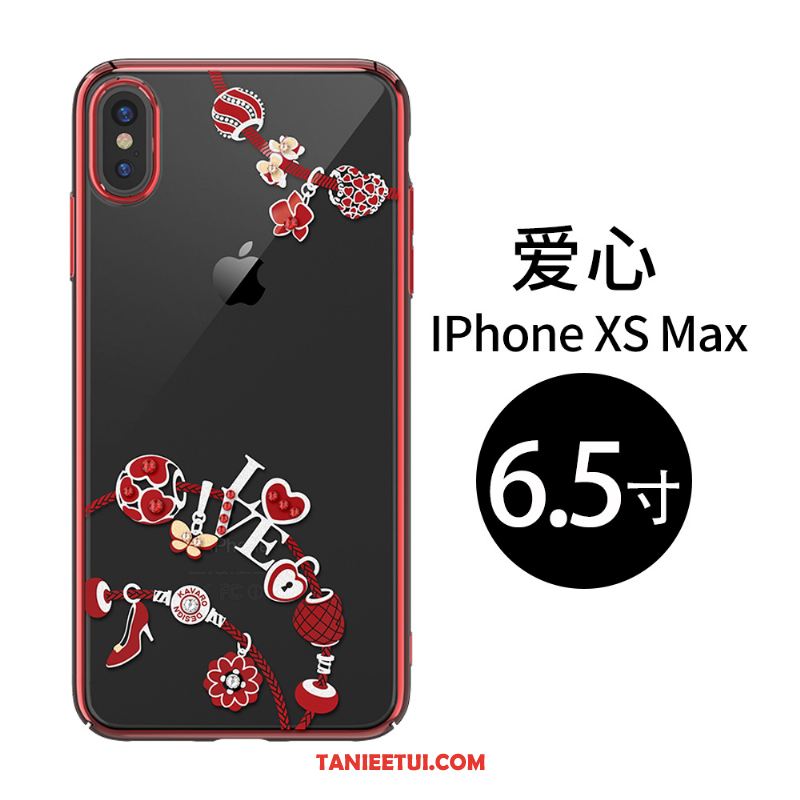 Etui iPhone Xs Max All Inclusive Trudno Kreatywne, Obudowa iPhone Xs Max Rhinestone Wysoki Koniec Przezroczysty