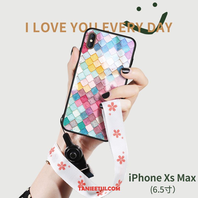 Etui iPhone Xs Max Czerwony Netto All Inclusive Nowy, Futerał iPhone Xs Max Cienkie Telefon Komórkowy Szkło