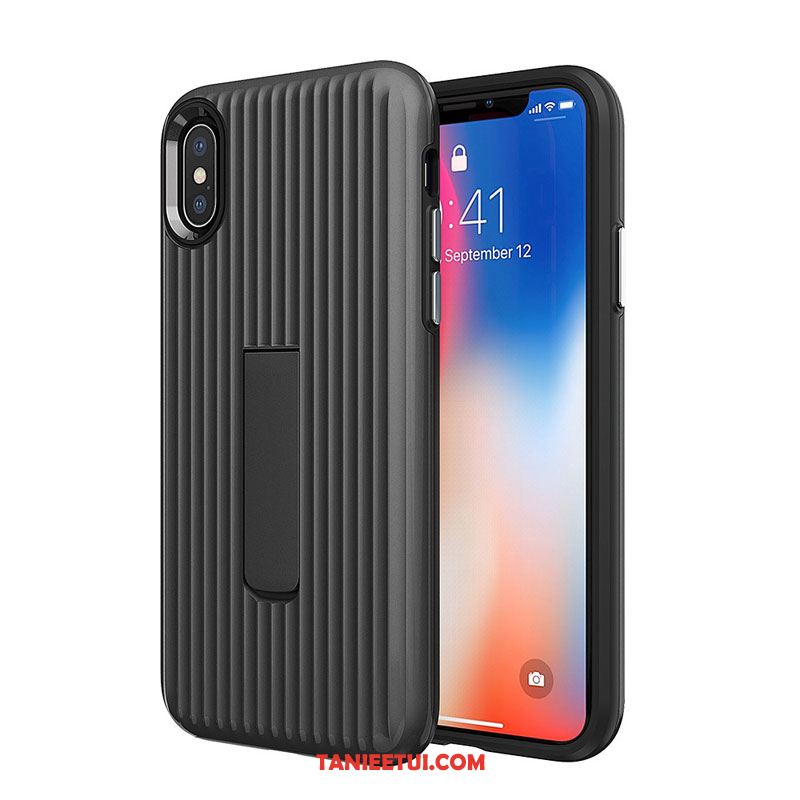 Etui iPhone Xs Max Miękki Telefon Komórkowy Żółty, Obudowa iPhone Xs Max Wspornik Srebro All Inclusive