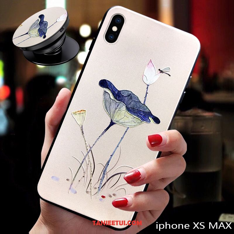 Etui iPhone Xs Max Modna Marka Nowy Anti-fall, Obudowa iPhone Xs Max Relief Cienkie Ochraniacz