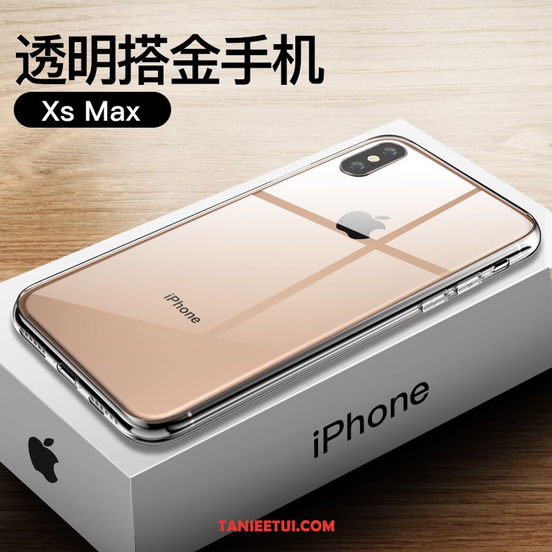 Etui iPhone Xs Max Telefon Komórkowy Anti-fall Szkło, Pokrowce iPhone Xs Max All Inclusive Tendencja Cienkie