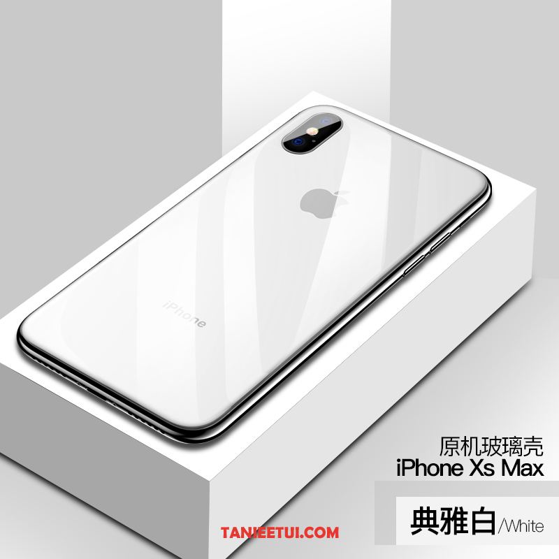 Etui iPhone Xs Max Telefon Komórkowy Anti-fall Szkło, Pokrowce iPhone Xs Max All Inclusive Tendencja Cienkie