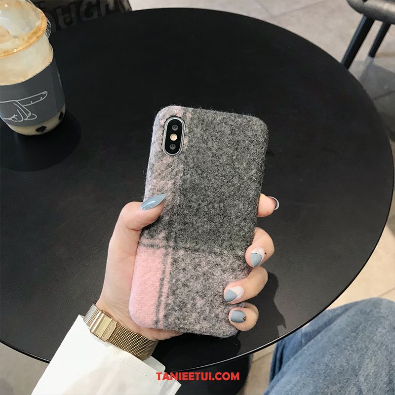 Etui iPhone Xs Max Tendencja Brytyjski Pluszowa, Obudowa iPhone Xs Max Telefon Komórkowy Proste Eleganckie