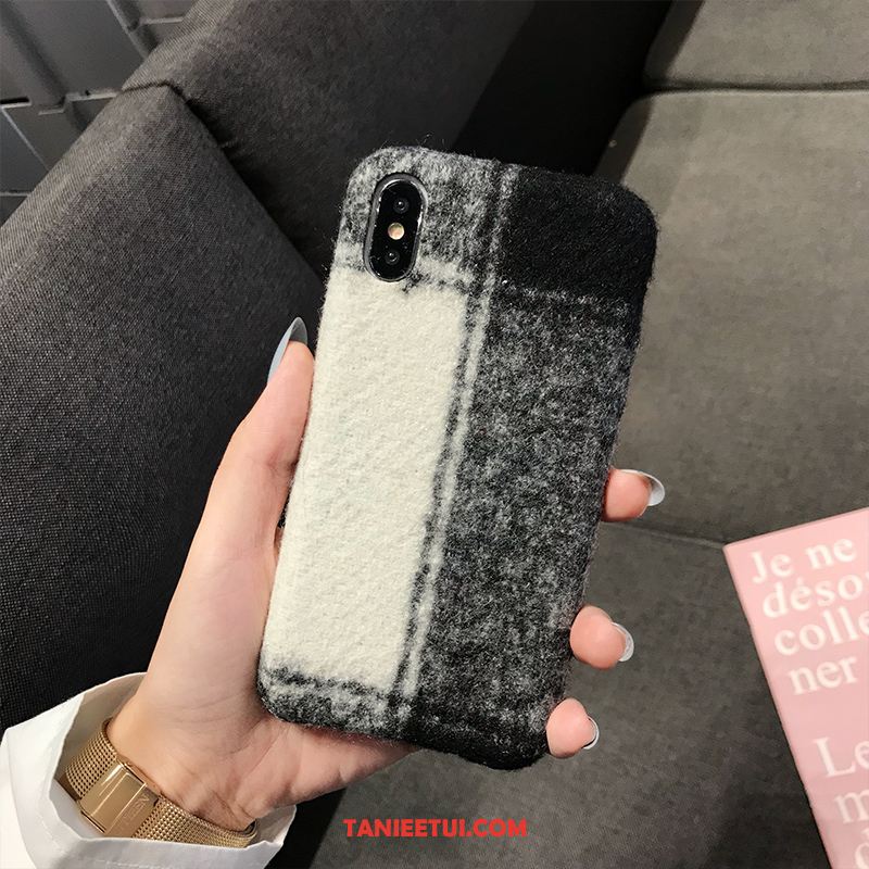 Etui iPhone Xs Max Tendencja Brytyjski Pluszowa, Obudowa iPhone Xs Max Telefon Komórkowy Proste Eleganckie