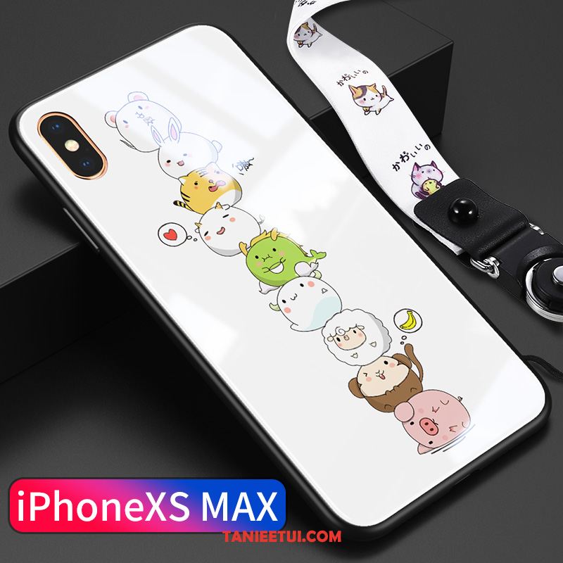 Etui iPhone Xs Max Tendencja Piękny Szkło, Futerał iPhone Xs Max Kreatywne All Inclusive Telefon Komórkowy