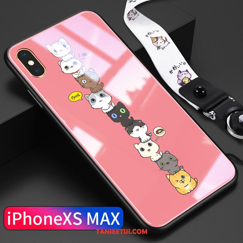 Etui iPhone Xs Max Tendencja Piękny Szkło, Futerał iPhone Xs Max Kreatywne All Inclusive Telefon Komórkowy