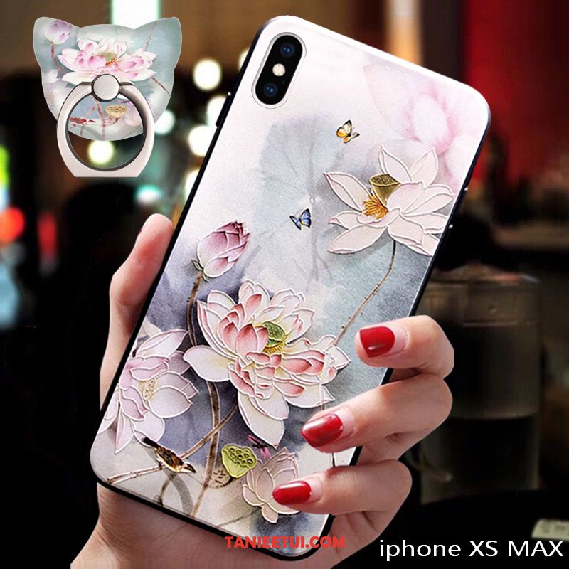 Etui iPhone Xs Max Zakochani Chiński Styl Cienkie, Obudowa iPhone Xs Max Nowy Tendencja Miękki