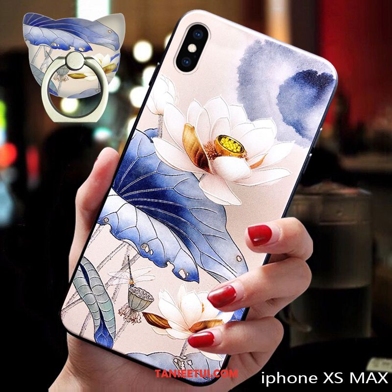 Etui iPhone Xs Max Zakochani Chiński Styl Cienkie, Obudowa iPhone Xs Max Nowy Tendencja Miękki