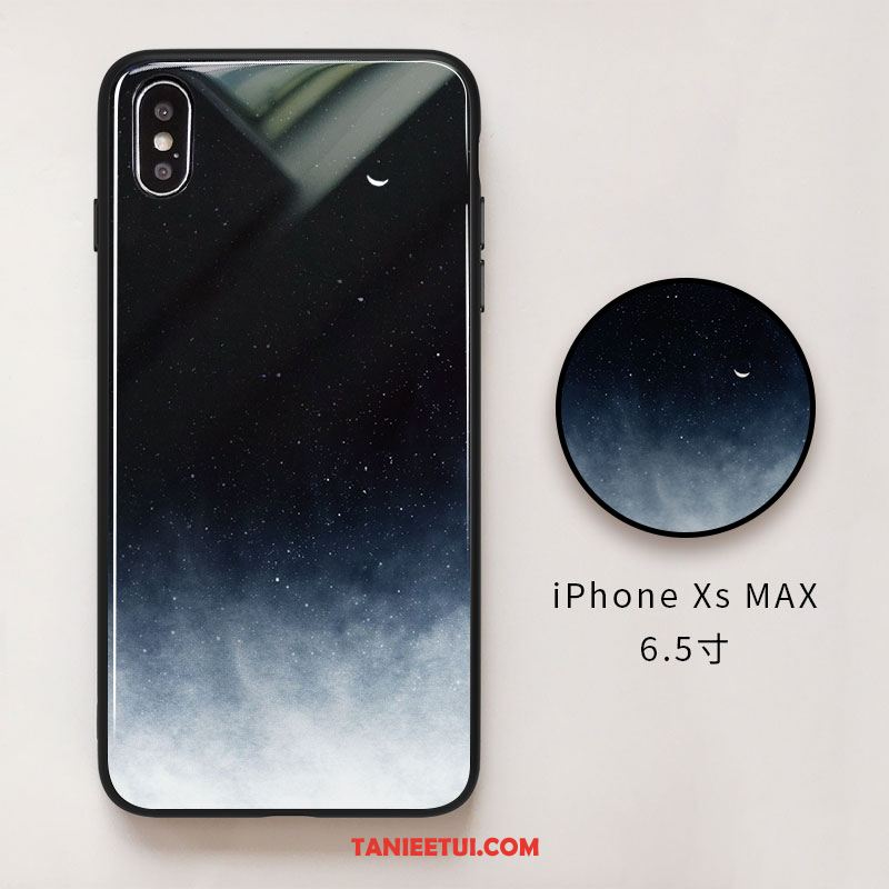 Etui iPhone Xs Max Zakochani Nowy Jasny, Pokrowce iPhone Xs Max Anti-fall Gwiaździsty Szkło