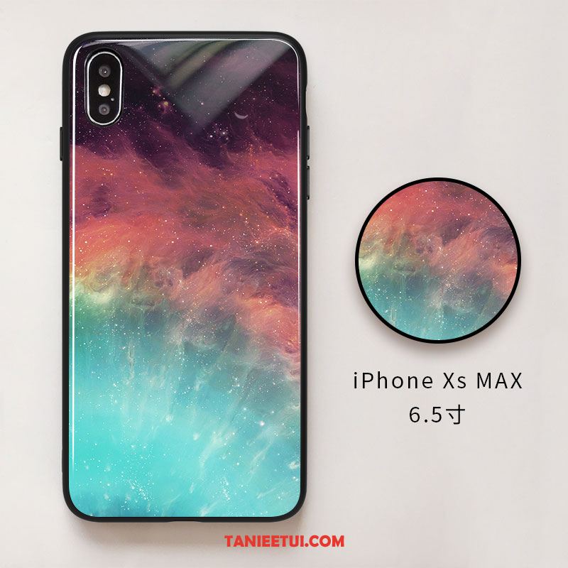 Etui iPhone Xs Max Zakochani Nowy Jasny, Pokrowce iPhone Xs Max Anti-fall Gwiaździsty Szkło