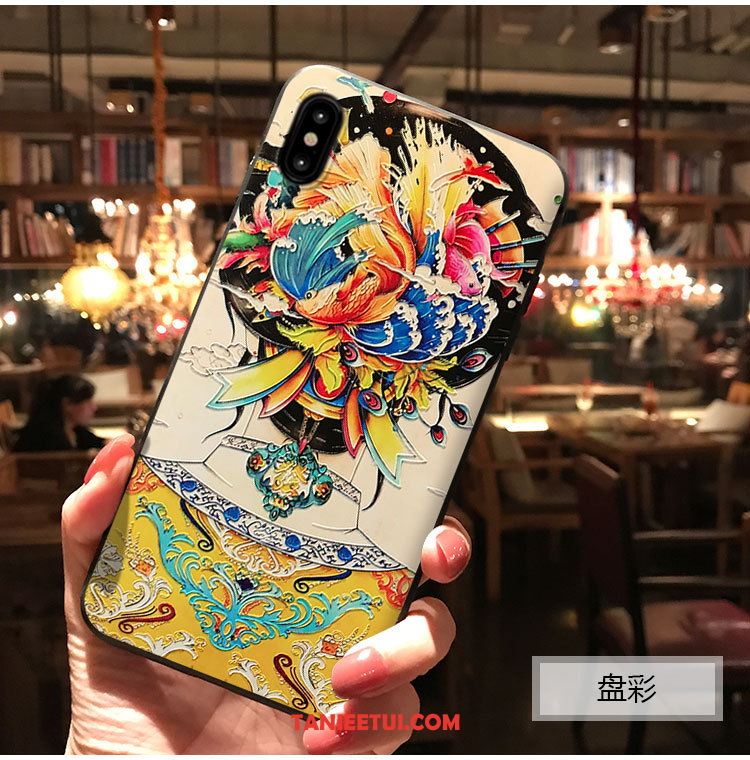 Etui iPhone Xs Max Zielony Pałac Wiatr, Futerał iPhone Xs Max Chiński Styl Sakura Telefon Komórkowy