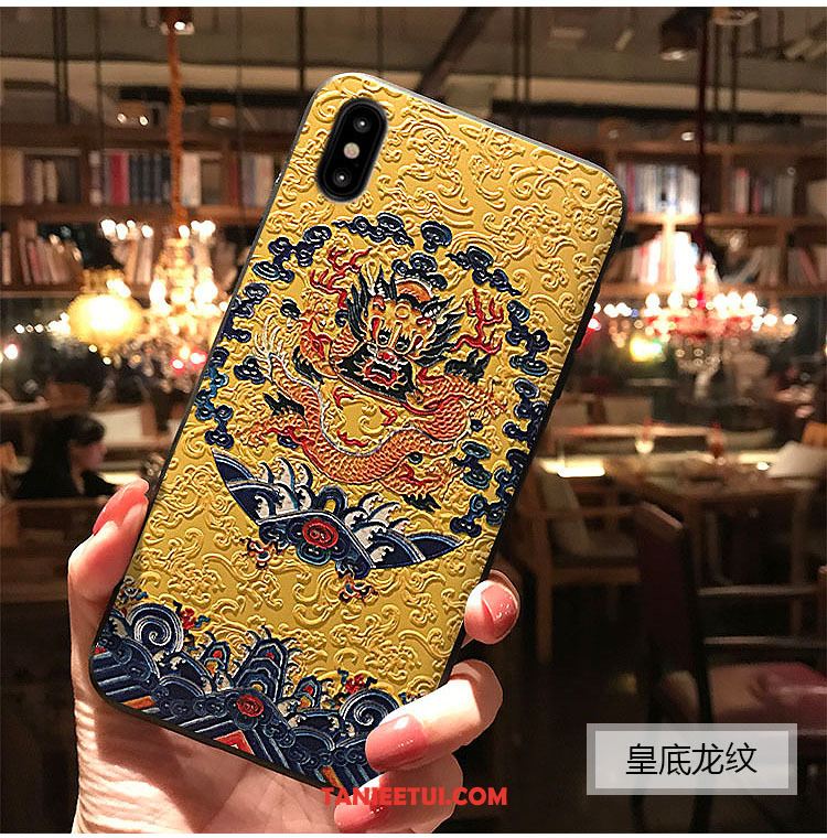 Etui iPhone Xs Max Zielony Pałac Wiatr, Futerał iPhone Xs Max Chiński Styl Sakura Telefon Komórkowy