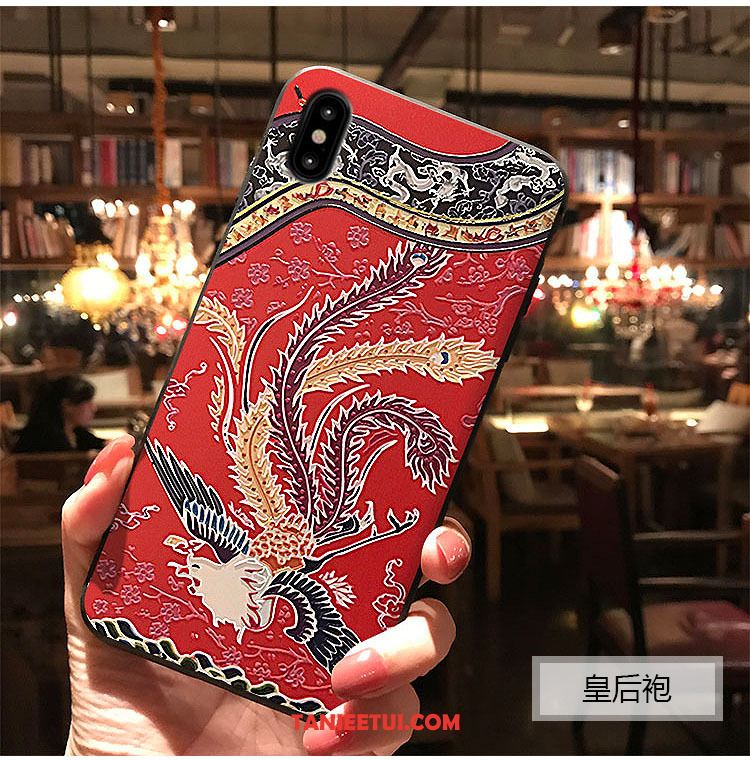 Etui iPhone Xs Max Zielony Pałac Wiatr, Futerał iPhone Xs Max Chiński Styl Sakura Telefon Komórkowy