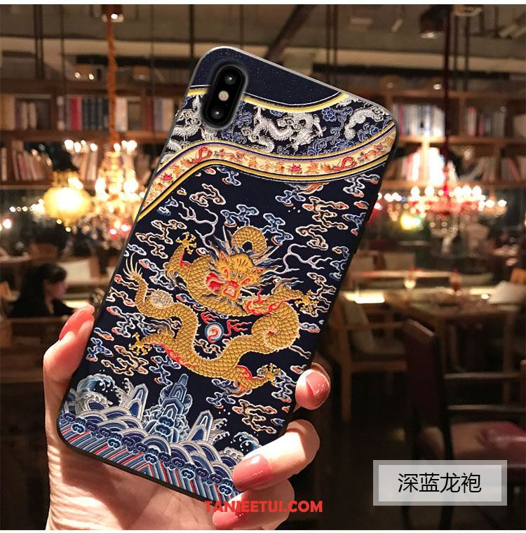 Etui iPhone Xs Max Zielony Pałac Wiatr, Futerał iPhone Xs Max Chiński Styl Sakura Telefon Komórkowy